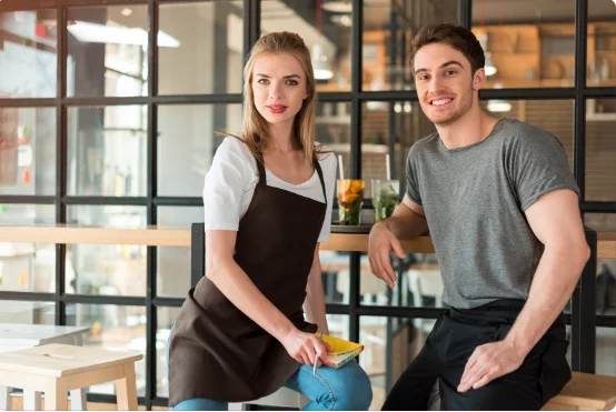 Experienced waiter ready to serve