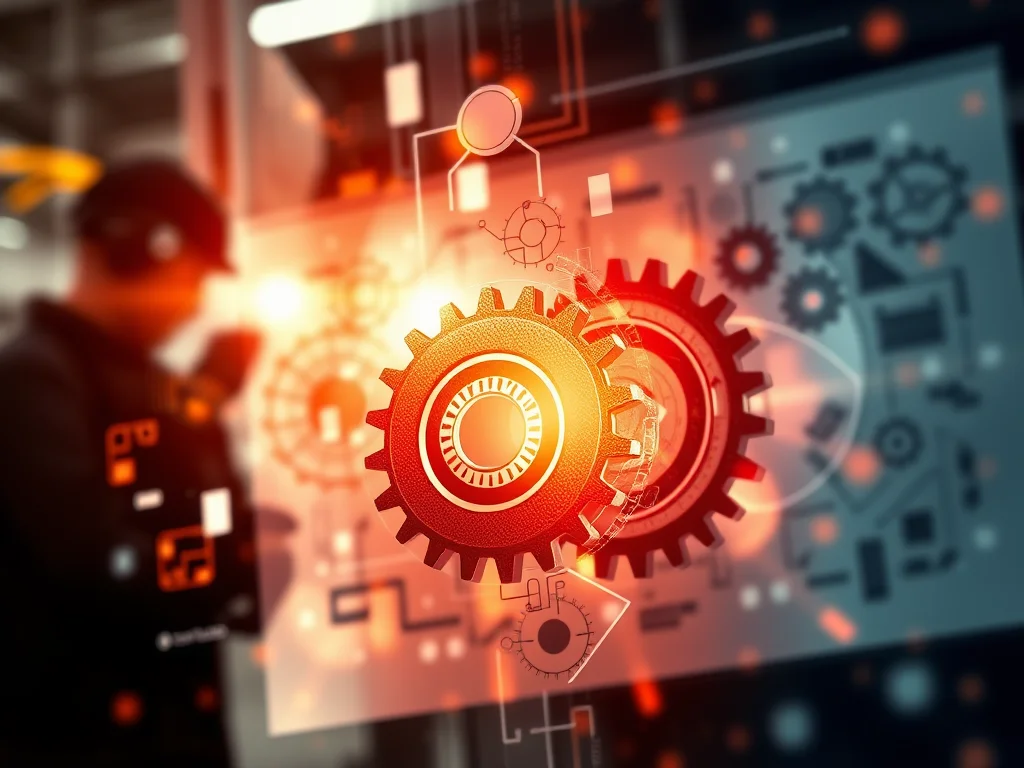 Abstract image representing advanced engineering talent and innovation in manufacturing.